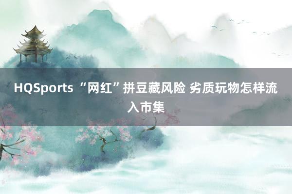 HQSports “网红”拼豆藏风险 劣质玩物怎样流入市集