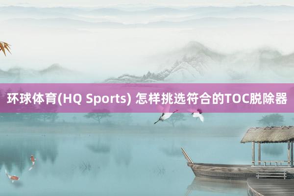 环球体育(HQ Sports) 怎样挑选符合的TOC脱除器