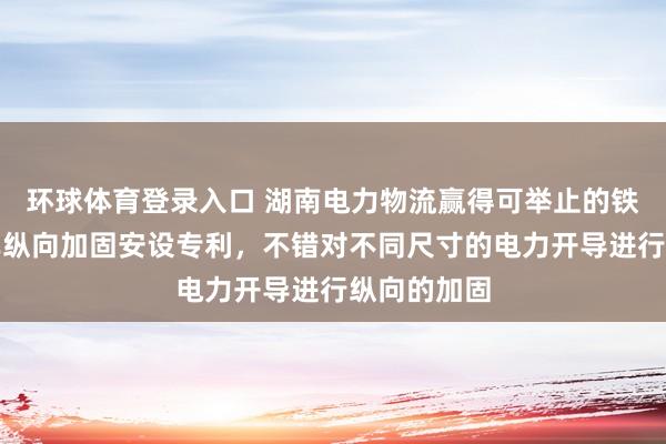 环球体育登录入口 湖南电力物流赢得可举止的铁路落下孔车纵向加固安设专利，不错对不同尺寸的电力开导进行纵向的加固